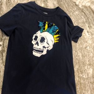 NWOT Abercrombie Flip-Sequin Crew Tee